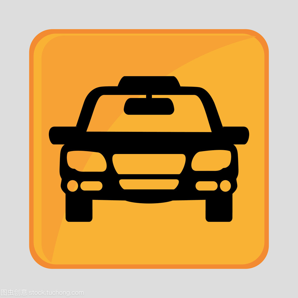 平面設(shè)計(jì)中的出租車圖標(biāo) 公共交通視覺符號(hào)的藝術(shù)
